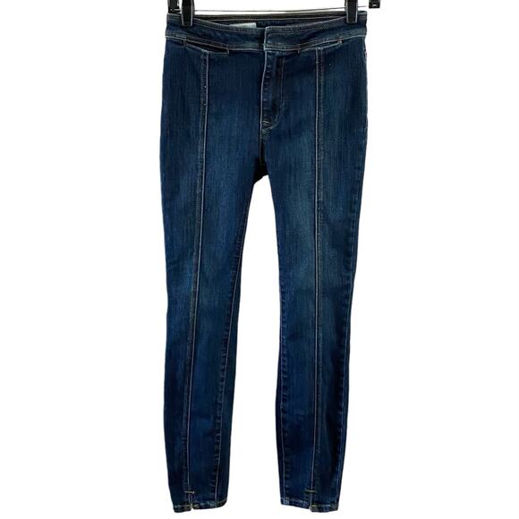 Pilcro Anthropologie Size 26 Skinny Jeans Seam Detail - Picture 1 of 7